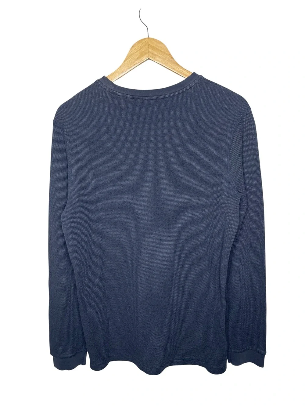 Vuori Men's Waffle Crew Long Sleeve  Navy Large